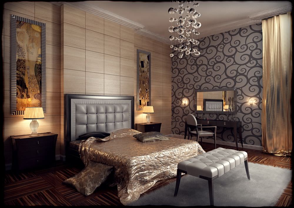 Спальня в стилі арт-деко: особливості і тонкощі оформлення